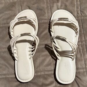 Target White Strappy Sandals